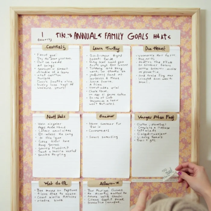 The Annual Family Goals Board